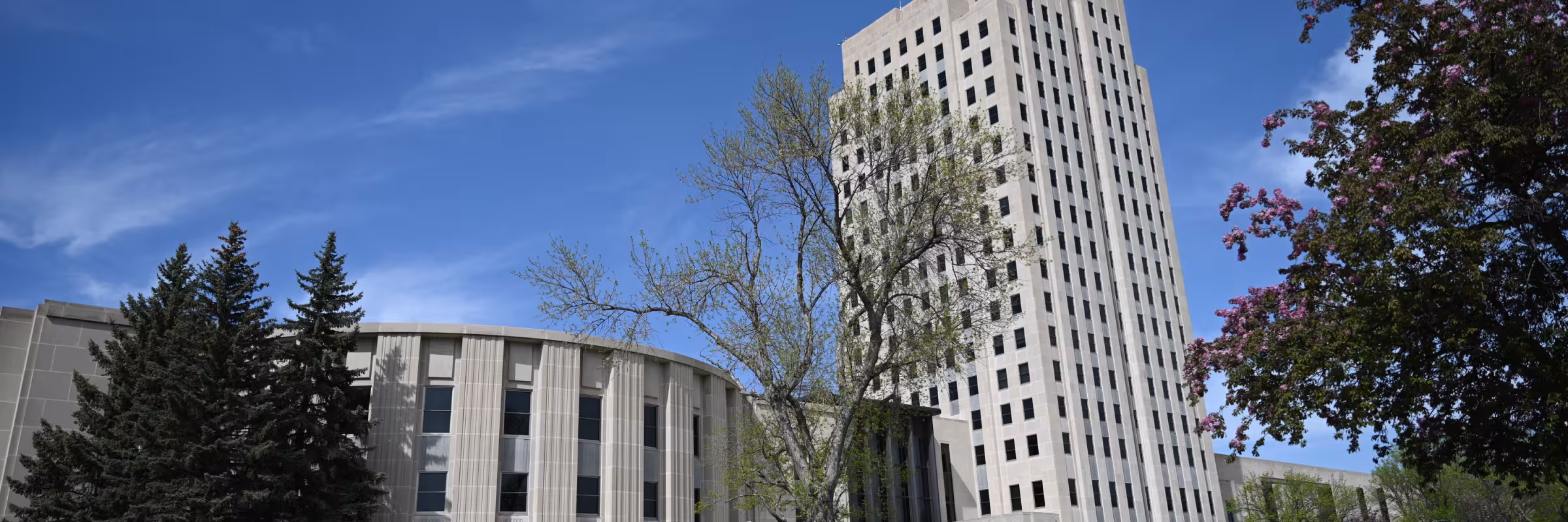view of the ND state capitol building